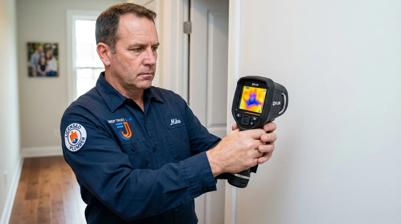 Thermal imaging leak detection by Johns Plumbing LLC in Bogart